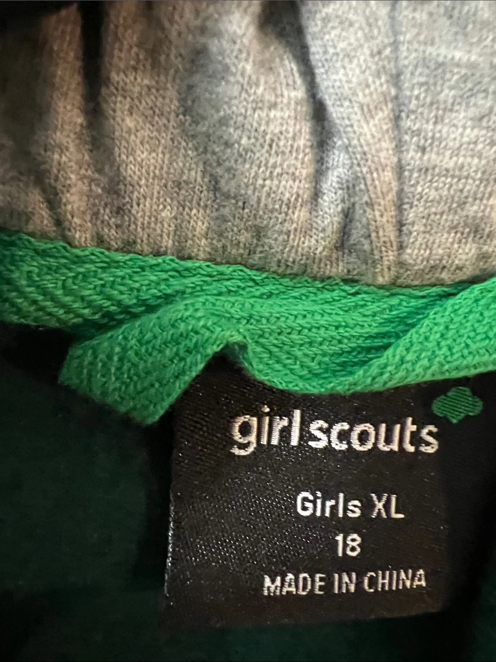 Green and Gray Kids Varsity Pea Coat Jacket
